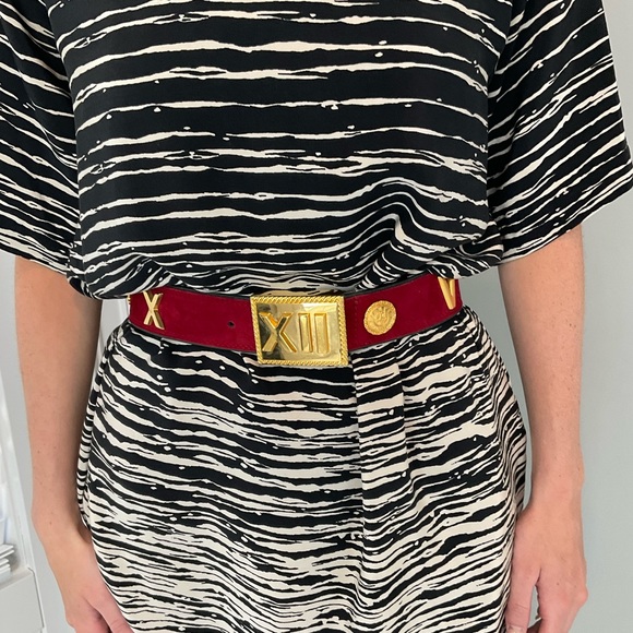 Escada Accessories - Escada made in Germany suede/leather and gold belt.
